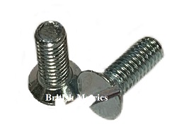 B357-1/4WX3/4 BS450 Slotted Countersunk Machine Screw 1/4 BSW x 3/4 Zinc Plated
