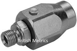 2019-3652 Straight swivel joint or live swivel with 1 BSPP threads