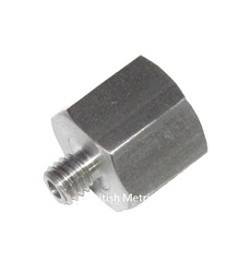 AR1214SS 1/4 NPT female with M12x1.5 male stainless steel grease adapter for grease systems