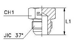 207408.3 Plug -20 JIC 1-5/8-12