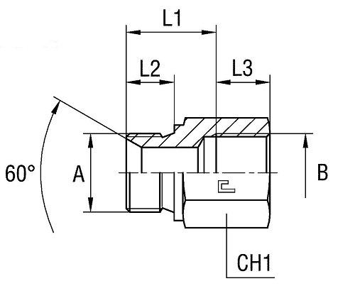 300908 Ext Adapter M16 x 1.5