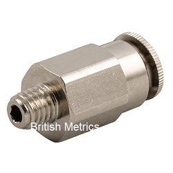 58000-6-1/8 Male Stud Push-in High Pressure 6 x 1/8 BSPT