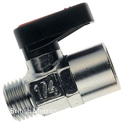 6310-38-38 Mini MxF Ball Valve 3/8