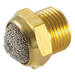 7020-M5 Domed Silencer, Brass Body M5-.8