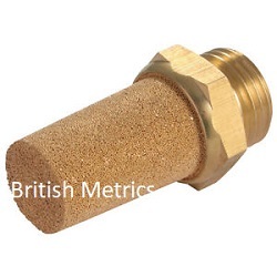 7030-M5 Coned bronze silencer with 5mm metric threads