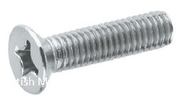 965A4-4X8 Phillips Countersunk Head Screw 316ss M4-0.7 x 8