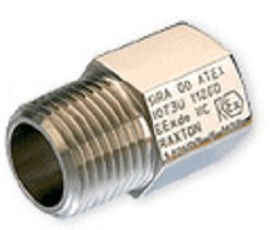ABA1243AXN Electrical Ext Adaptor M20 x 1.5 x 3/4 NPT Brass Nickel Plated