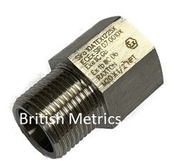 ABE1343Y Electrical Ext Adaptor M25 x 3/4 NPT SS