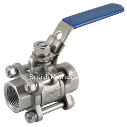 BV3-34 SS 3pc Valve 3/4 BSP