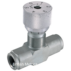 EHTVG1/4 Flow Control Valve 350 BAR 1/4 BSPP