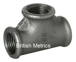 MI130-114B Equal Tee 11/4 BSP Plain