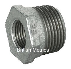 MI241-12-14 Reducer Bushing 1/2 x 1/4 BSP Galv