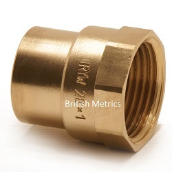 YORK-N2/42X11/2 Adapter N2 42mm x 1 1/2 BSPP Brass