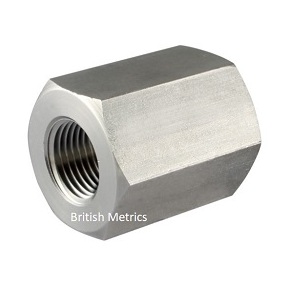 Hex Coupling 1/4 BSPP x 1/4 NPT ZP