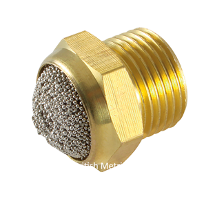 Domed Silencer, Brass Body 1/2 BSPP