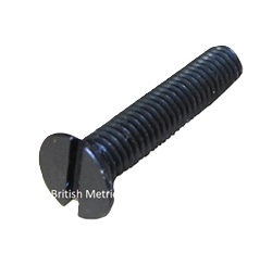 BS450 Slotted Flat Head Screw Plain Finish 1/4 BSF x 1