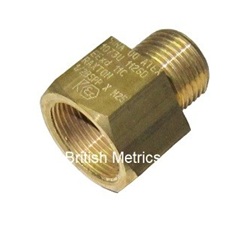 Electrical Ext Adaptor M22 x 1.5 x M20 x 1.5 Brass
