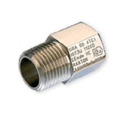 Electrical Ext Adaptor M20 x 1.5 x 1  Brass Nickel Plated