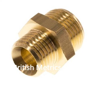 HEX NIPPLE M X G BR
