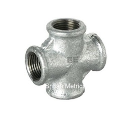 Equal Cross 11/2 BSP Galv