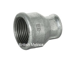 Reducer Coupling 1 x 1/2 BSP Galv