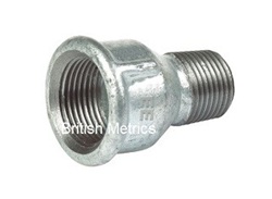 Reducing Street Coupling 1 x 1/2 BSP Galv