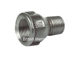 Reducing Street Coupling 3/4 x 1/2 BSP Plain