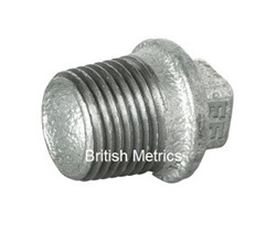 Beaded Plug 1 BSPT Galv