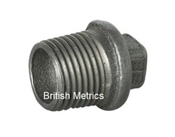 Beaded Plug 11/2 BSPT Plain
