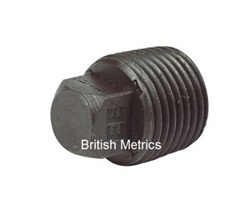 Square Head Plug 11/2 BSPT Plain