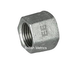Hex Cap 1 BSP Galv