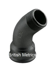 Street 45 Degree Bend 11/2 BSP Plain