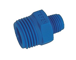 Reduding Hex Nipple 1/2 x 1/4 Nylon