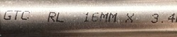 Stainless Seamless Tubing 16mm OD x 3.4mm wall 316ss
