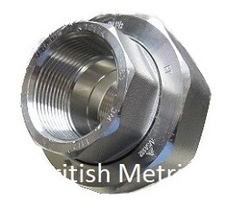 256A43K-R1/4 3000 PSI 316L stainless steel union 1/4 BSPT threaded
