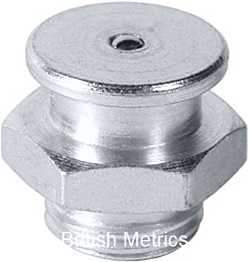 3404-22-G1/4 DIN 3404 with 22mm Button Head and 1/4 BSPP Threads