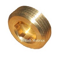 906BR-R1/2 906 Plug 1/2 BSPT Brass