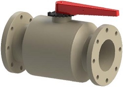 Flanged PPH Ball Valve DN150 PN10