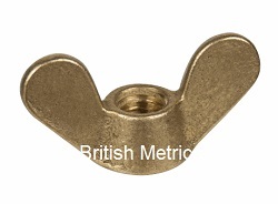 BN524-6 Brass Wing Nut to DIN 315 M6 x 1.0