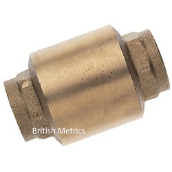 CV100-38 Brass Inline Check 3/8 BSP