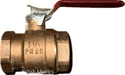 Bronze Ball Valve 25 BAR 1/2 BSPT