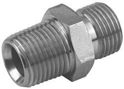 BH-00351 Hex Nipple 11/2 BSPP X 11/2 BSPT ZP