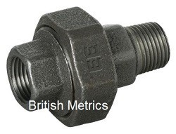 MI341-3B Street Hex Union 3 BSP Plain